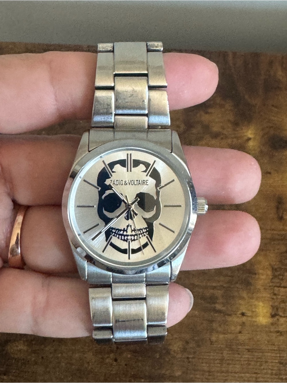 Zadig & Voltaire Stainless Steel With Blue and Grey Skull ZV1001 Unisex - Picture 3 of 7